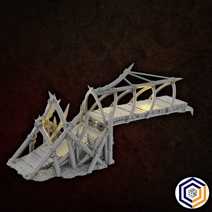 Siege  Tower~ Kingdom of Saxonia: Volume 2 Herr der Ringe Fantasy Tabletop Gelände Conquest Creations