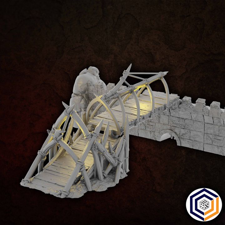 Siege  Tower~ Kingdom of Saxonia: Volume 2 Herr der Ringe Fantasy Tabletop Gelände Conquest Creations