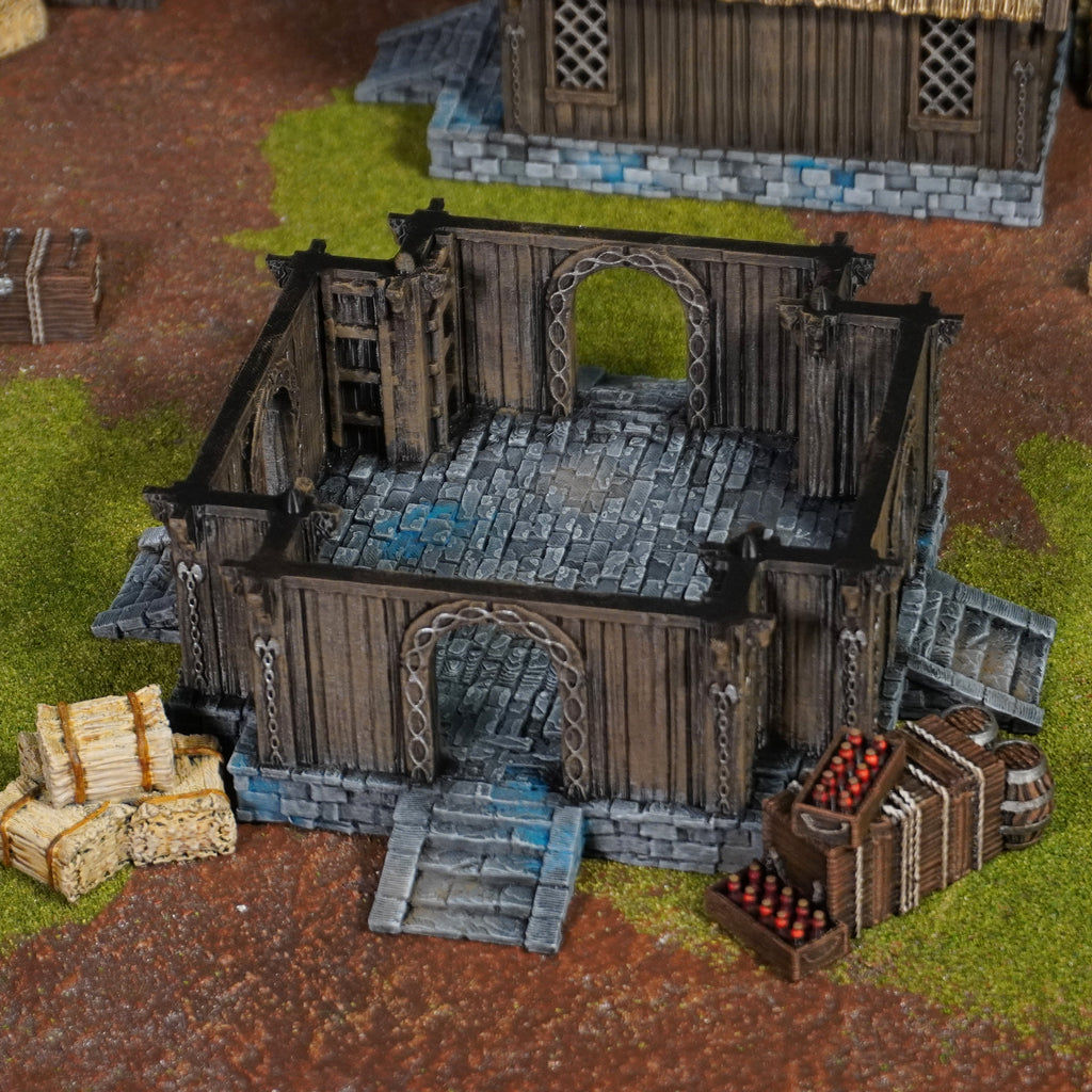 Rohan Kaserne | Royaume de Saxe Volume 2 | 28mm Plateau Gelände | Créations de conquête