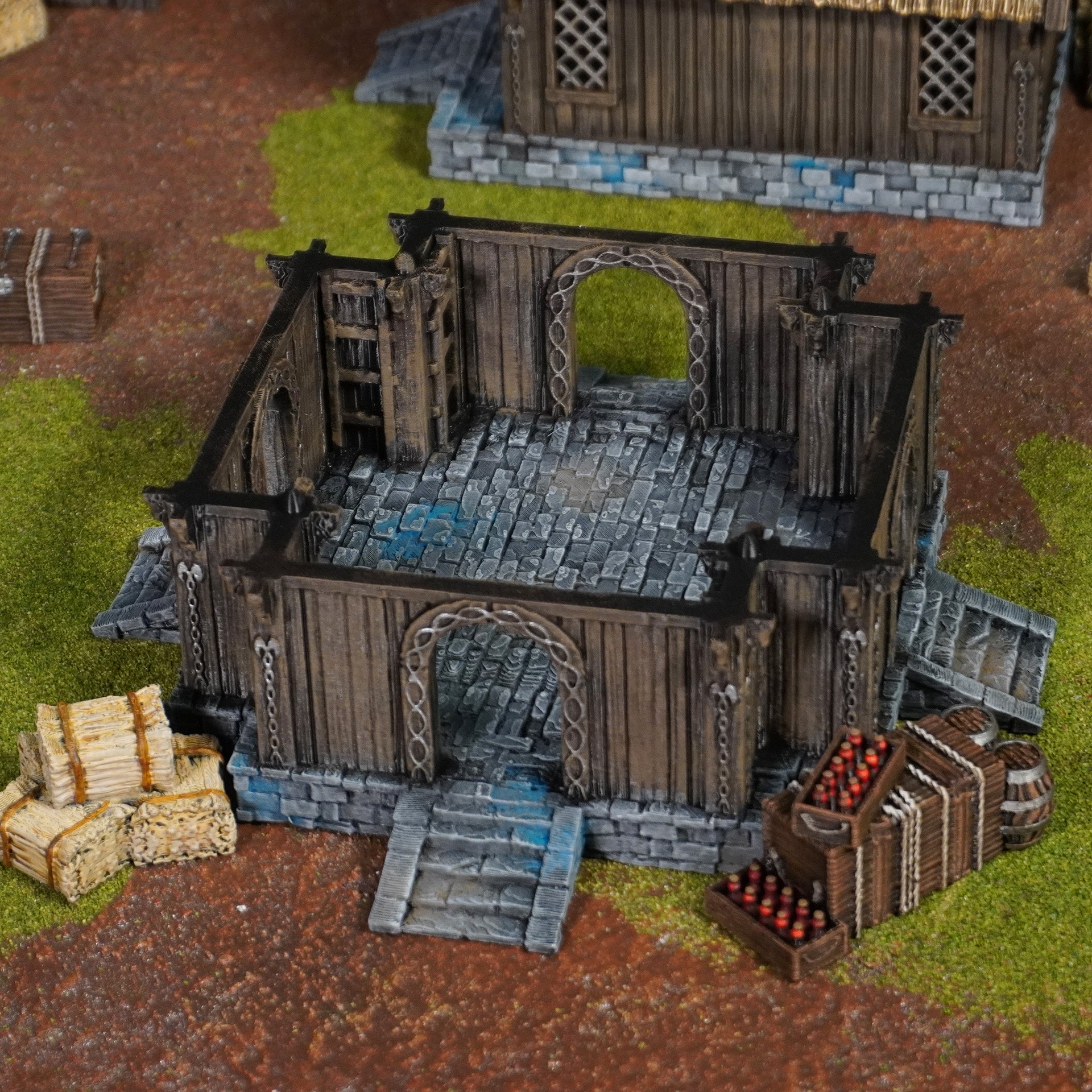 Rohan Kaserne | Kingdom of Saxonia  Volume 2 | 28mm Tabletop Gelände | Conquest Creations