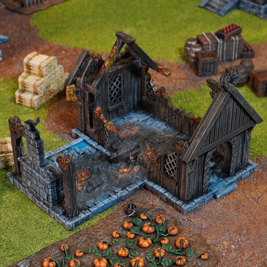 Schmiede Ruine | Kingdom of Saxonia  Volume 2 | 28mm Tabletop Gelände | Conquest Creations