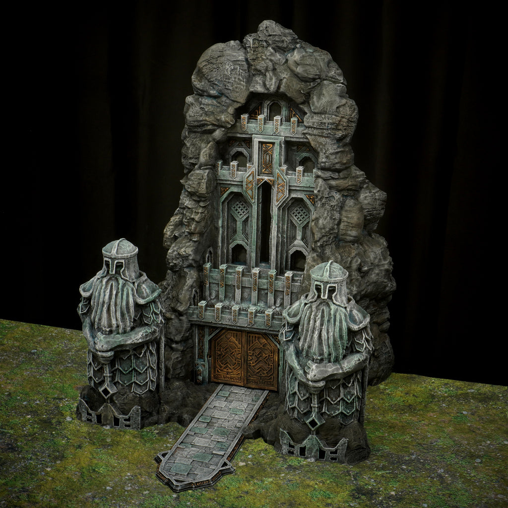Dwarven Gate  | Herr der  Ringe  Tabletop  MESBG   | 28mm Fantasy  Gelände | Conquest Creations