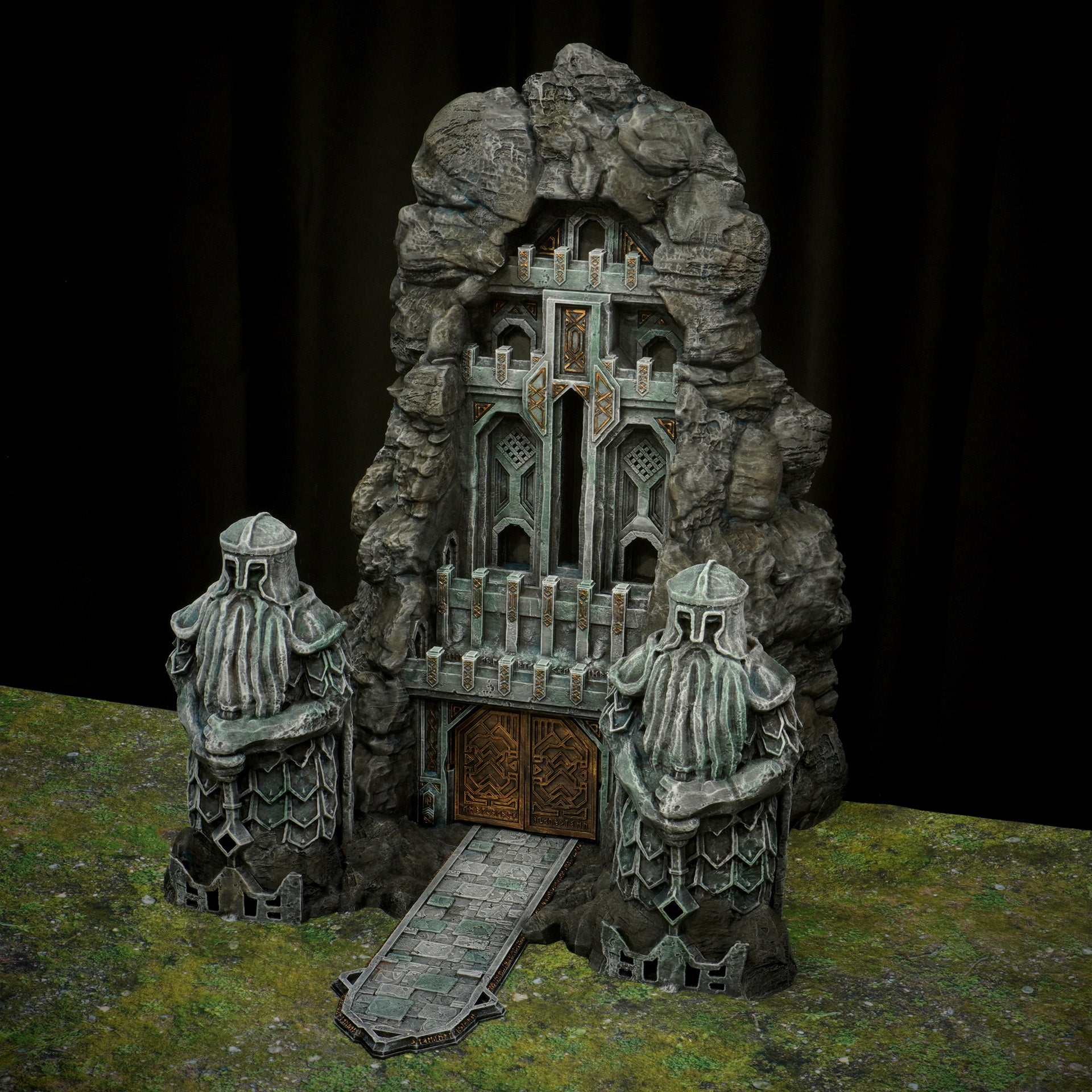 Dwarven Gate  | Herr der  Ringe  Tabletop  MESBG   | 28mm Fantasy  Gelände | Conquest Creations