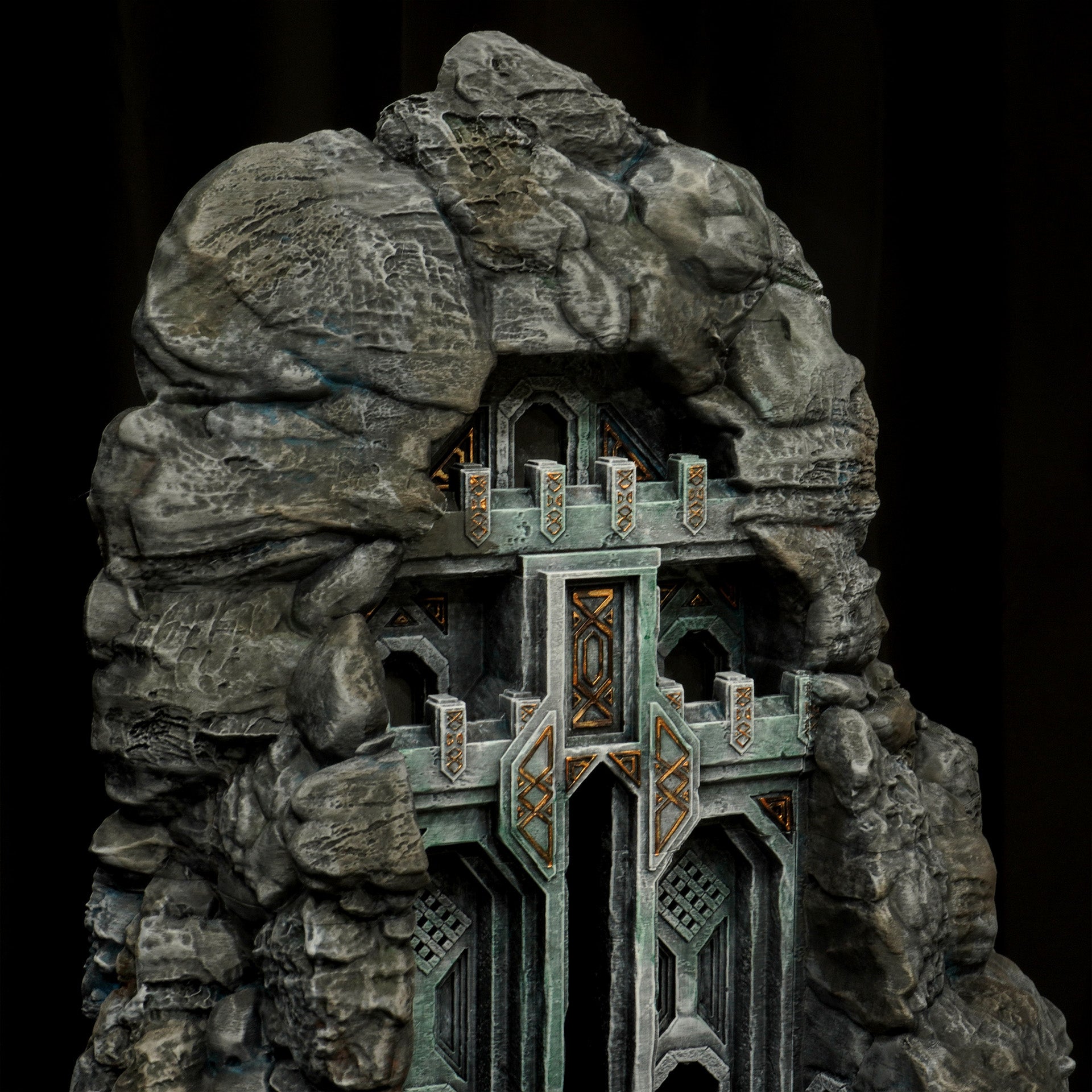Dwarven Gate  | Herr der  Ringe  Tabletop  MESBG   | 28mm Fantasy  Gelände | Conquest Creations