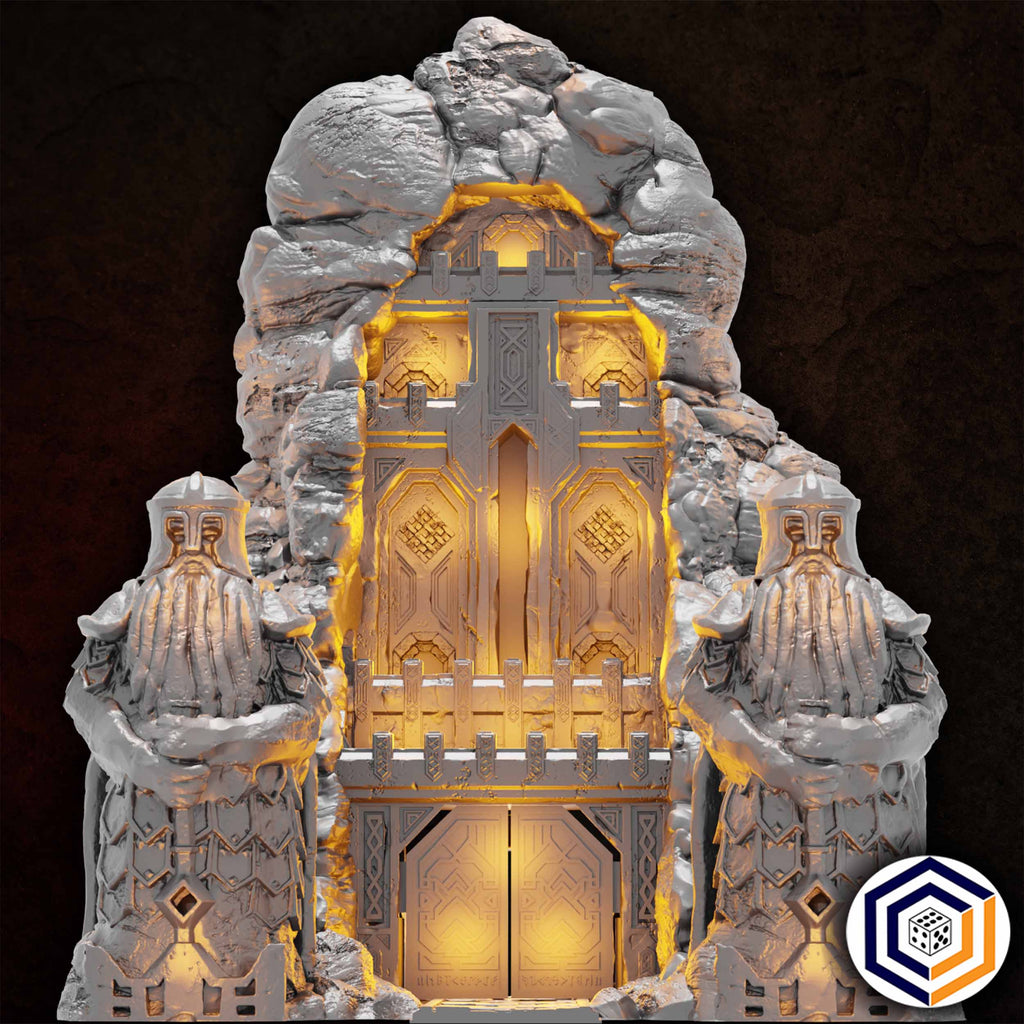 Dwarven Gate  | Herr der  Ringe  Tabletop  MESBG   | 28mm Fantasy  Gelände | Conquest Creations