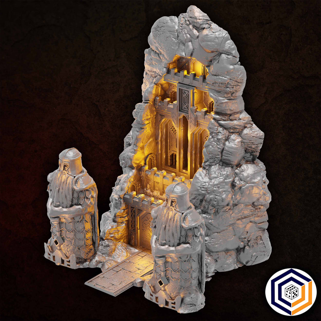 Dwarven Gate  | Herr der  Ringe  Tabletop  MESBG   | 28mm Fantasy  Gelände | Conquest Creations