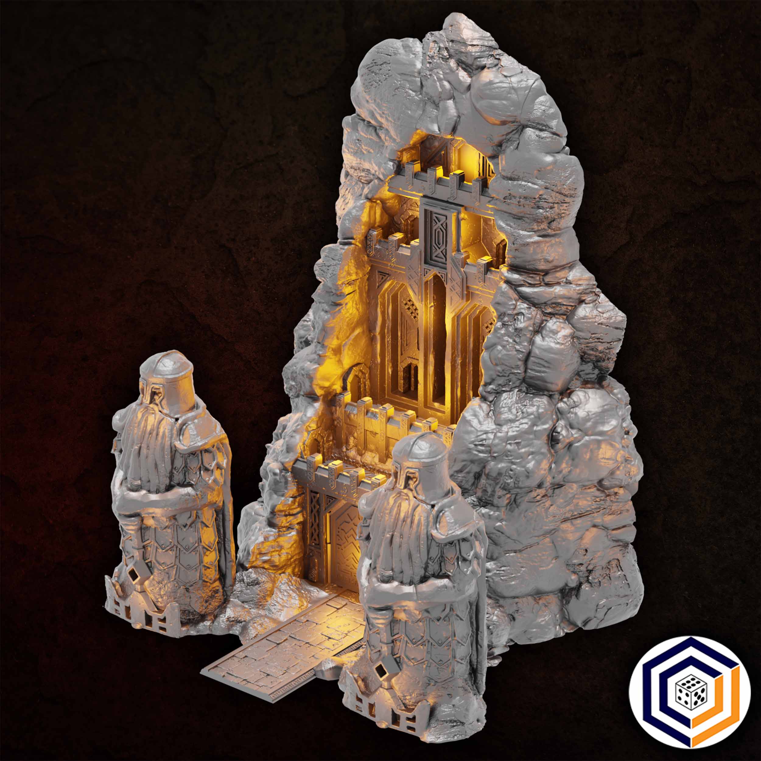 Dwarven Gate  | Herr der  Ringe  Tabletop  MESBG   | 28mm Fantasy  Gelände | Conquest Creations