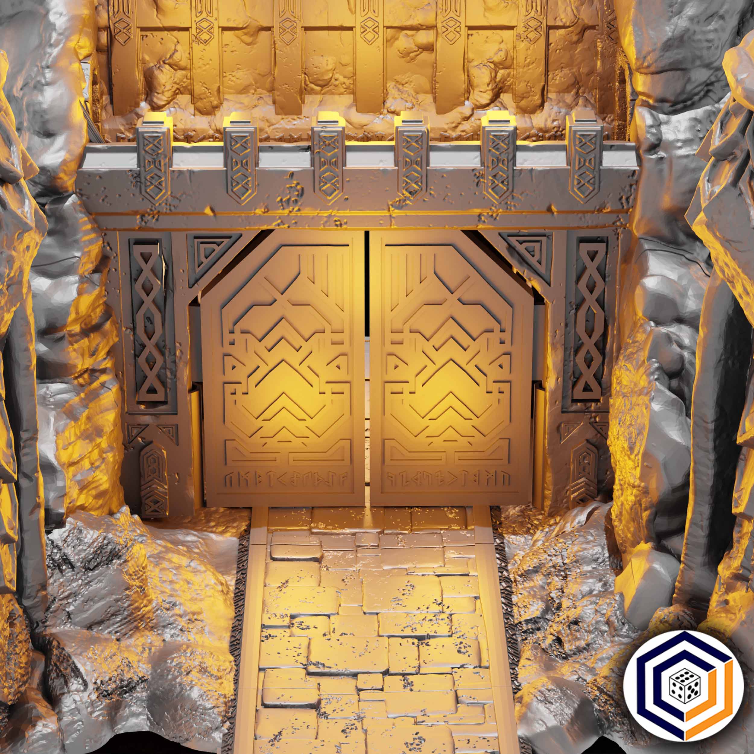 Dwarven Gate  | Herr der  Ringe  Tabletop  MESBG   | 28mm Fantasy  Gelände | Conquest Creations