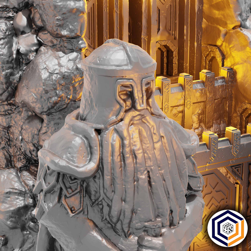 Dwarven Gate  | Herr der  Ringe  Tabletop  MESBG   | 28mm Fantasy  Gelände | Conquest Creations