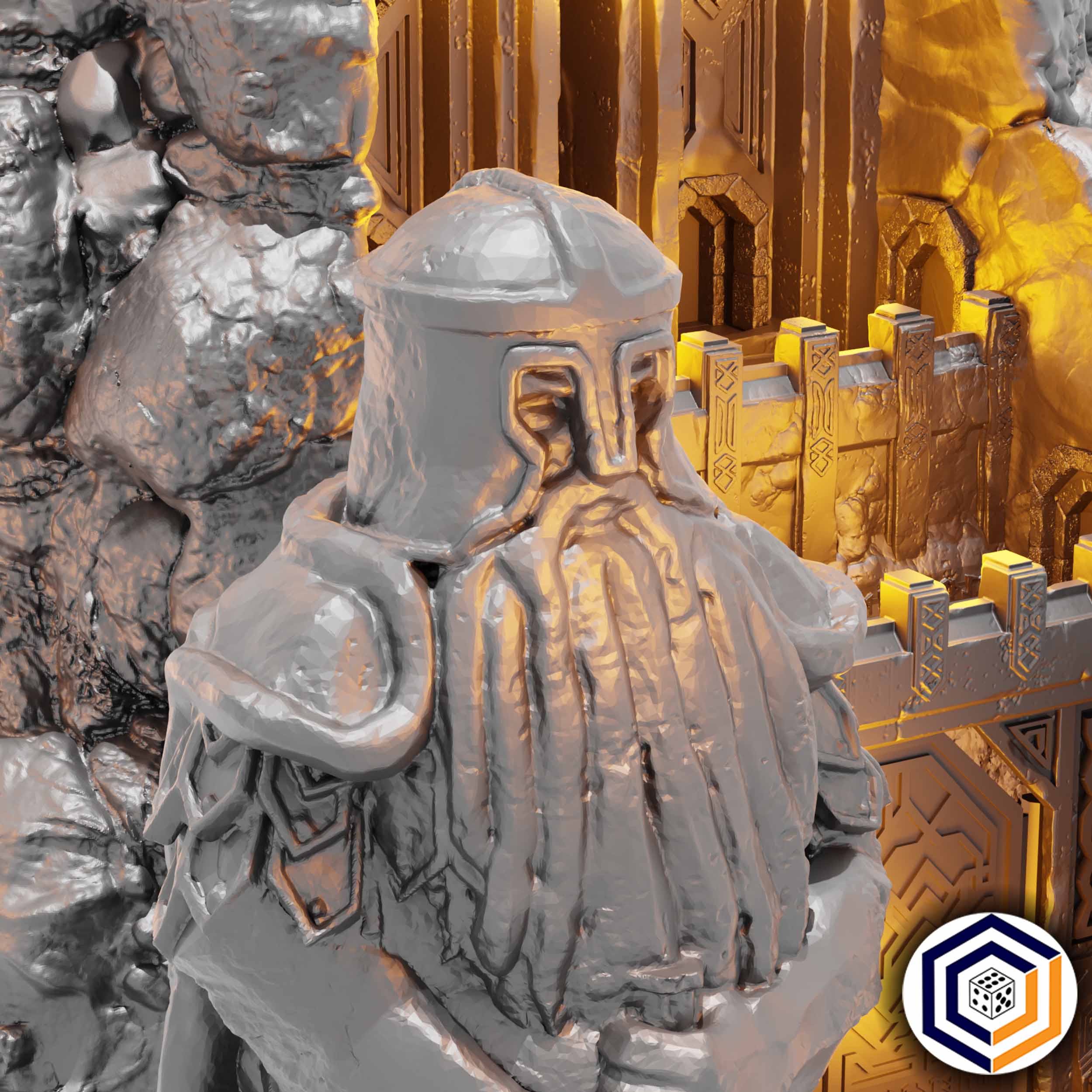 Dwarven Gate  | Herr der  Ringe  Tabletop  MESBG   | 28mm Fantasy  Gelände | Conquest Creations