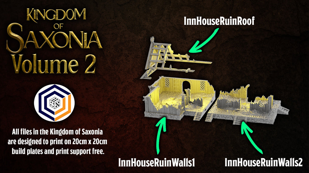 Rohan Inn House | Kingdom of Saxonia  Volume 2 | 28mm Tabletop Gelände | Conquest Creations