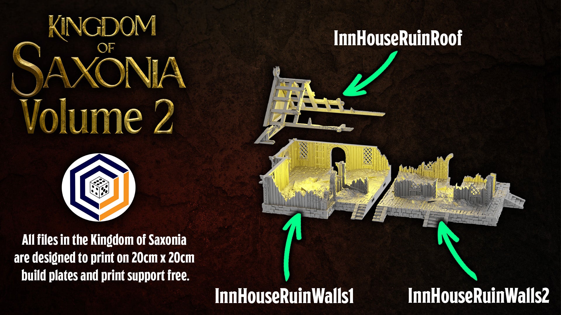 Rohan Inn House | Kingdom of Saxonia  Volume 2 | 28mm Tabletop Gelände | Conquest Creations