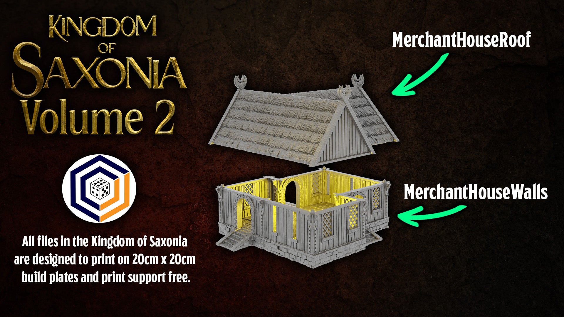 Kingdom of Saxonia Merchant House Conquest Creations Mittelerde Tabletop Gelände