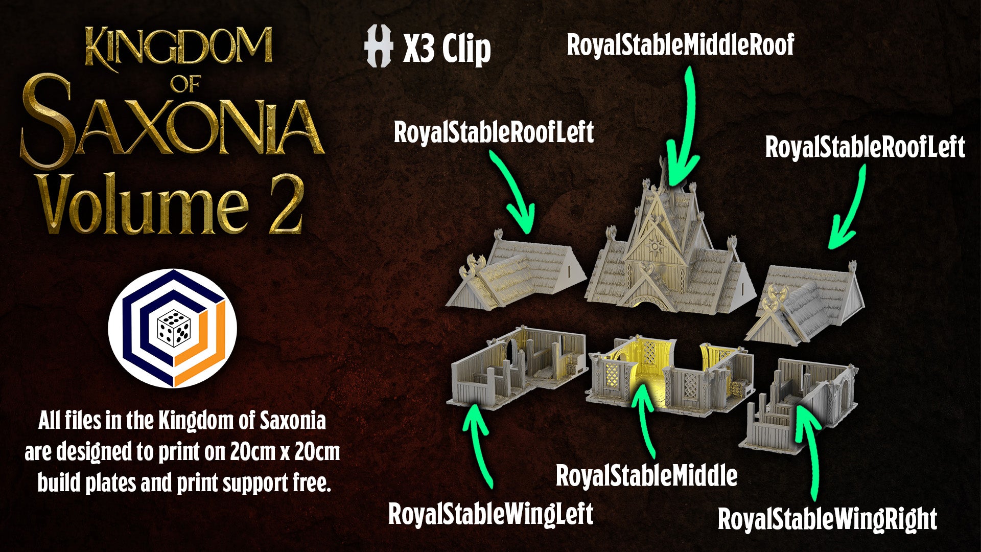 Kingdom of Saxonia Royal Stable Conquest Creations Mittelerde Tabletop Gelände
