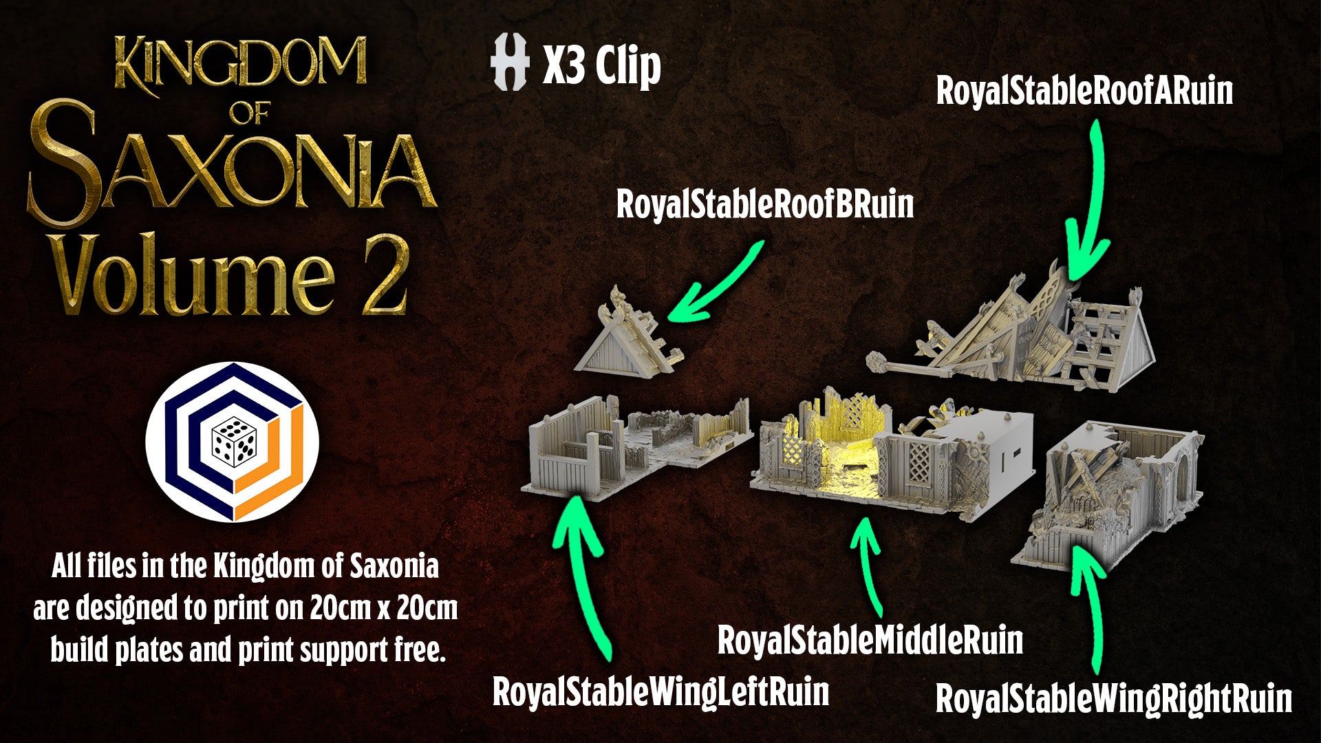 Kingdom of Saxonia Royal Stable Conquest Creations Mittelerde Tabletop Gelände