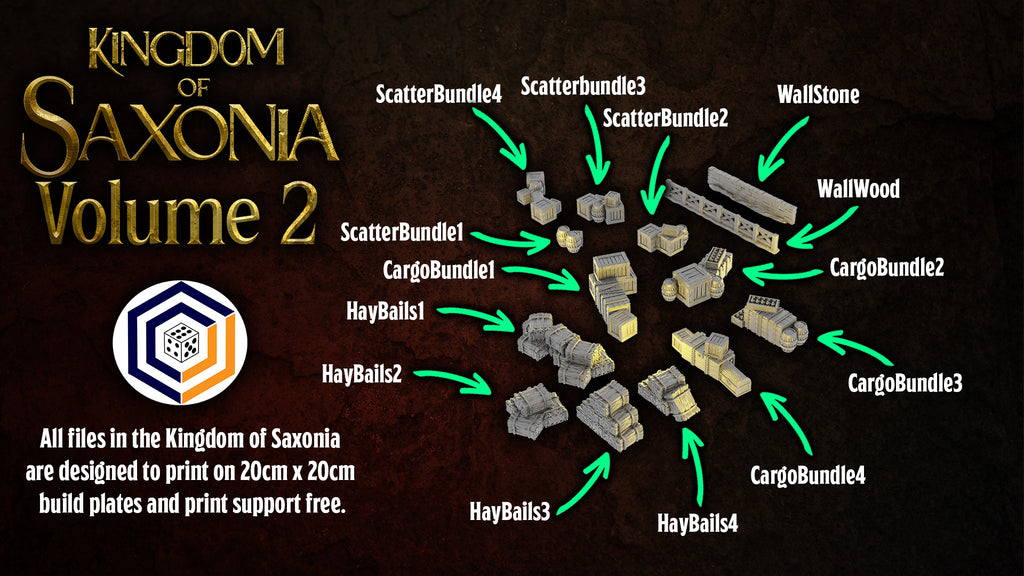 Scatter  Kingdom of Saxonia Herr der Ringe Tabletop Terrain Fantasy