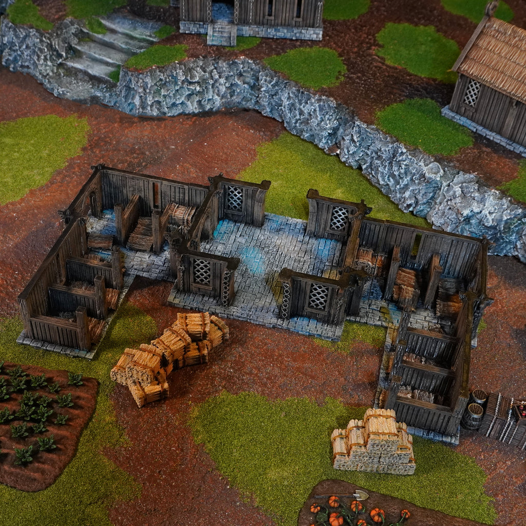 Royaume de Saxe Stable Conquest Creations Mittelerde Tabletop Gelände