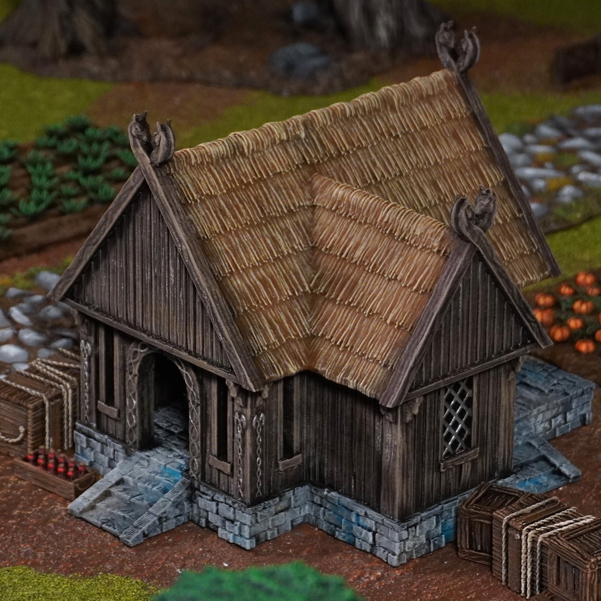 Kingdom of Saxonia Villager House  Conquest Creations Mittelerde Tabletop Gelände