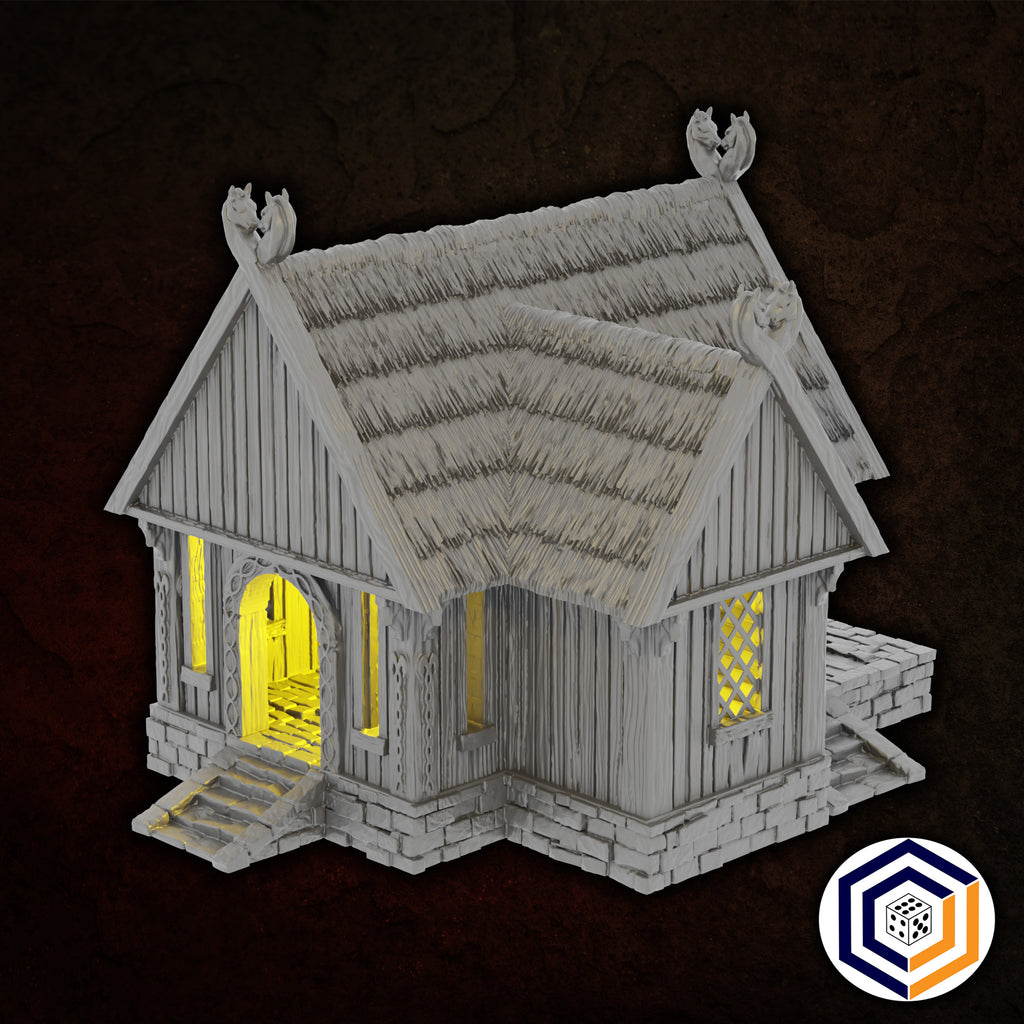 Kingdom of Saxonia Villager House  Conquest Creations Mittelerde Tabletop Gelände