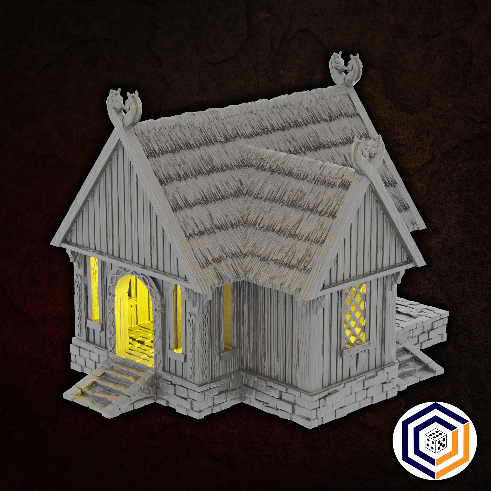 Kingdom of Saxonia Villager House  Conquest Creations Mittelerde Tabletop Gelände