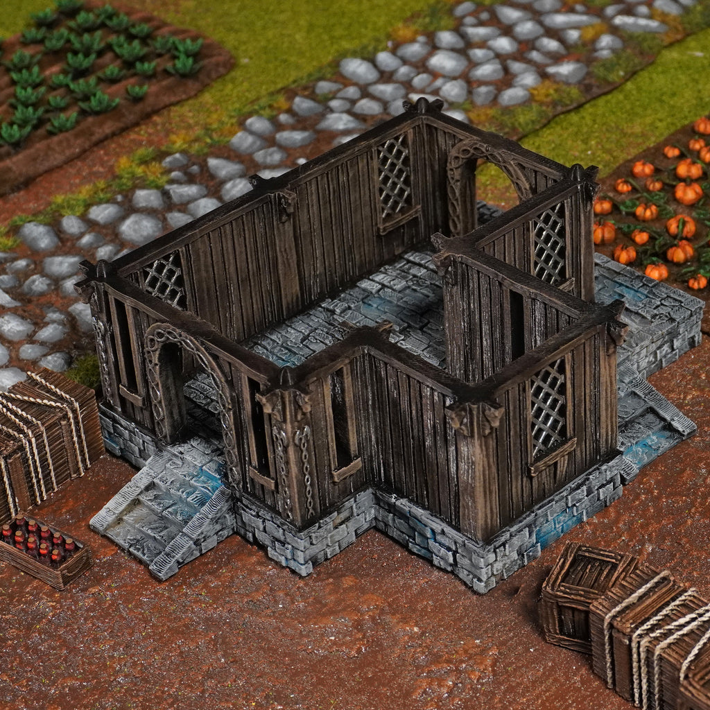 Kingdom of Saxonia Villager House  Conquest Creations Mittelerde Tabletop Gelände