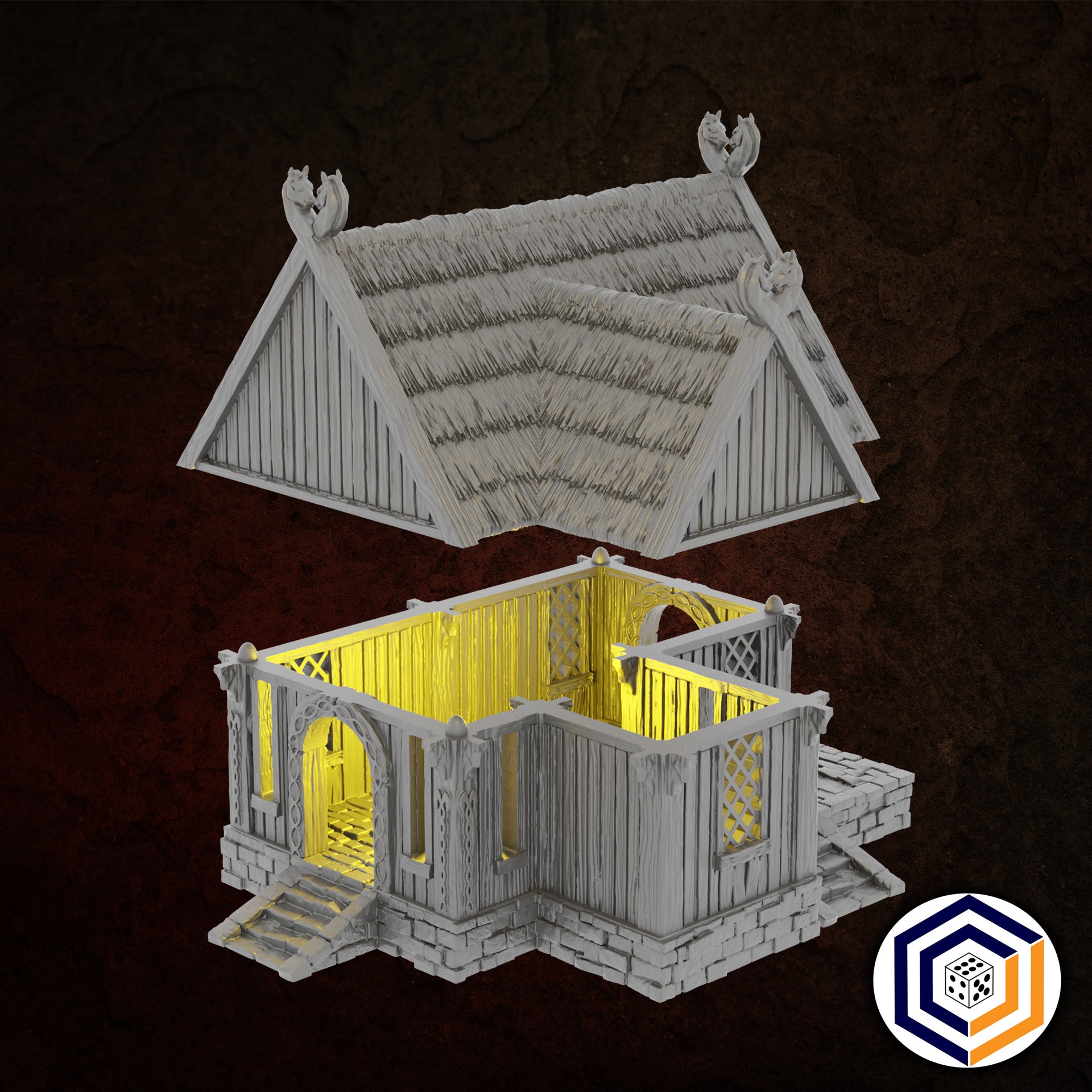 Kingdom of Saxonia Villager House  Conquest Creations Mittelerde Tabletop Gelände