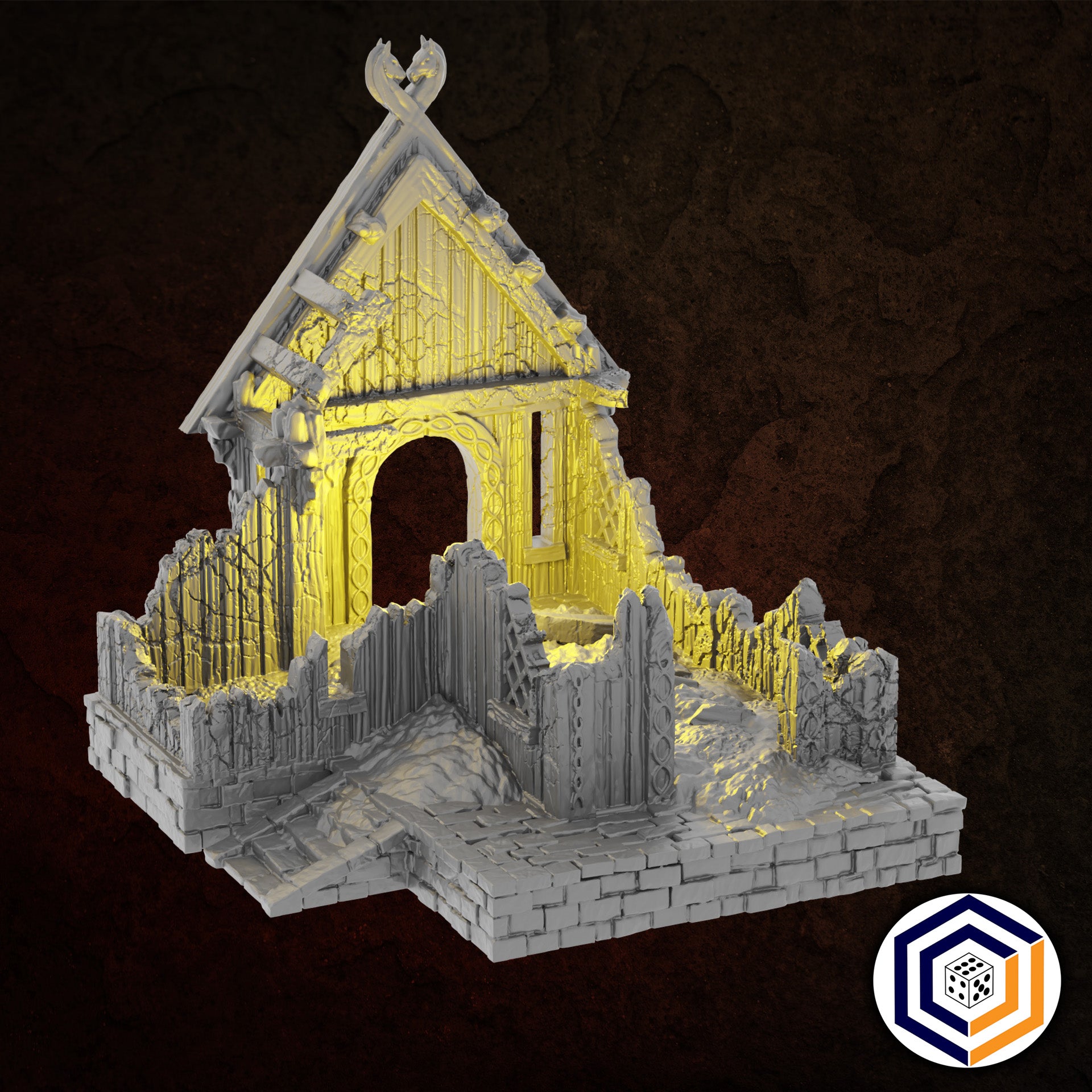 Kingdom of Saxonia 2 Haus Ruine Conquest Creations Mittelerde Tabletop Fantasy Gelände MESBG DnD
