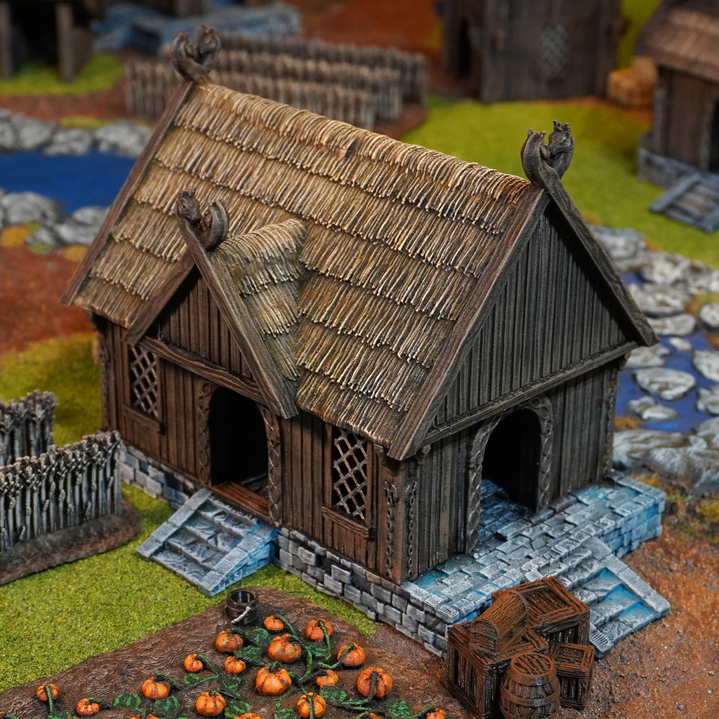 Royaume de Saxe Krieger Haus Conquest Creations Mittelerde Tabletop Gelände 28MM