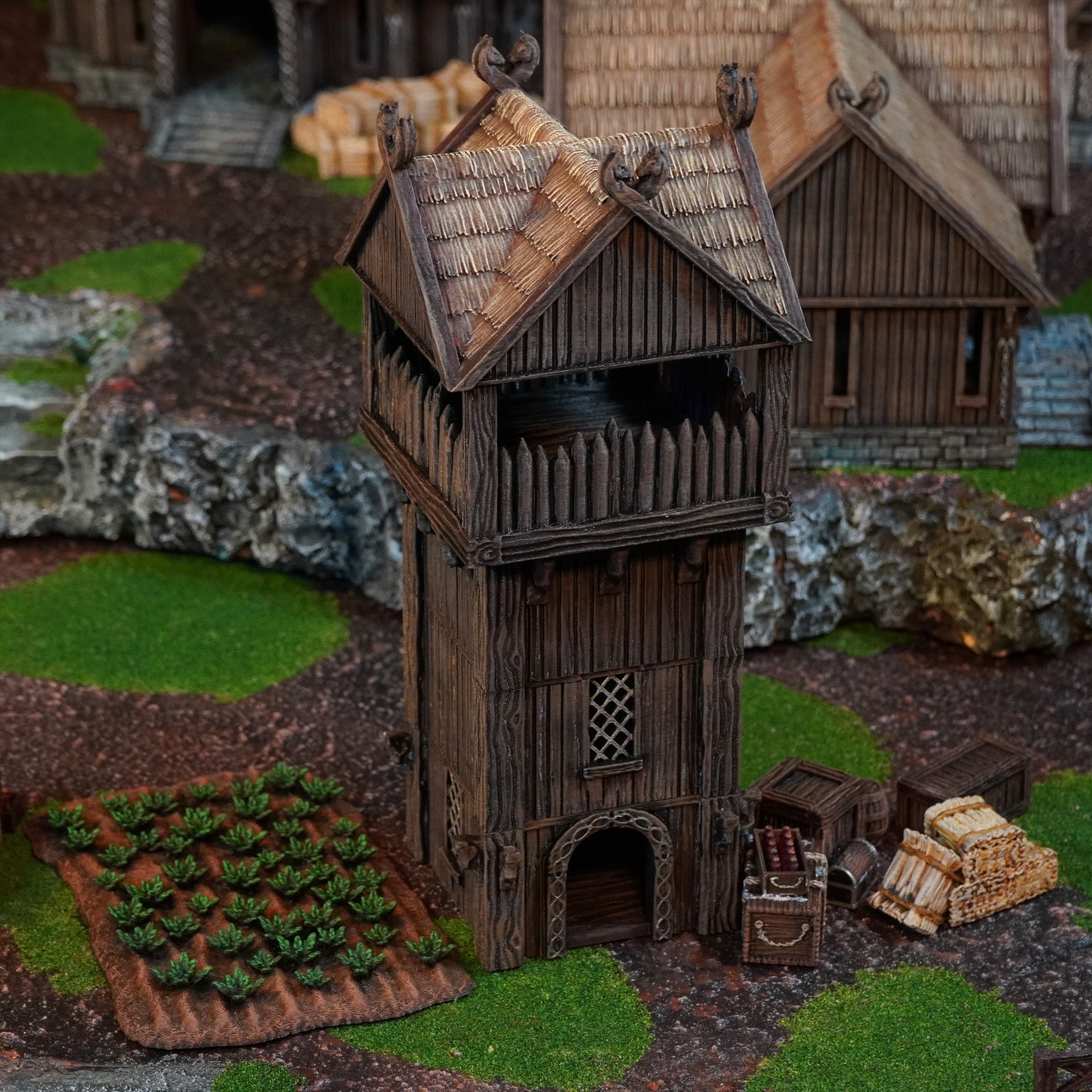 Kingdom of Saxonia  Wachturm Herr der Ringe Tabletop Terrain Fantasy 28mm