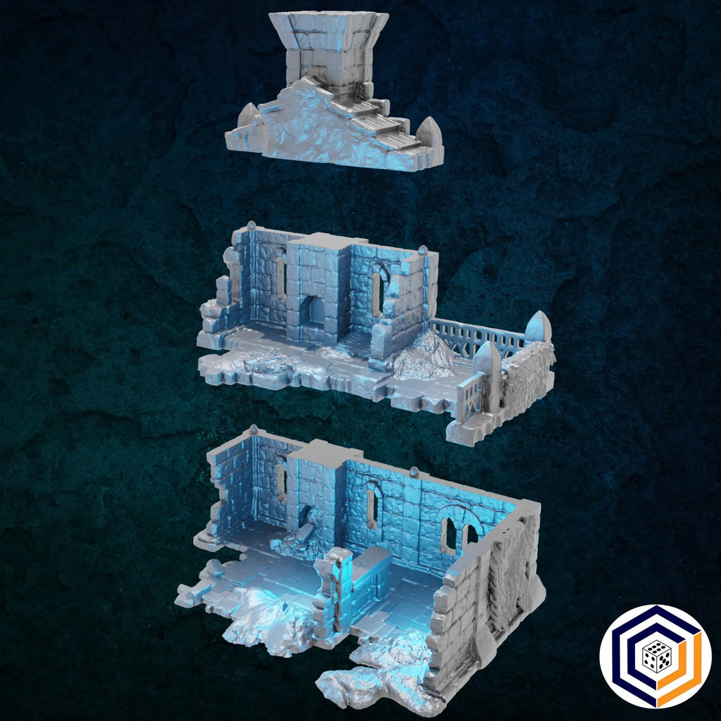 Tavern Ruin Kingdom of Tor Ithilas Conquest Creations Mittelerde Tabletop Gelände MESBG DnD