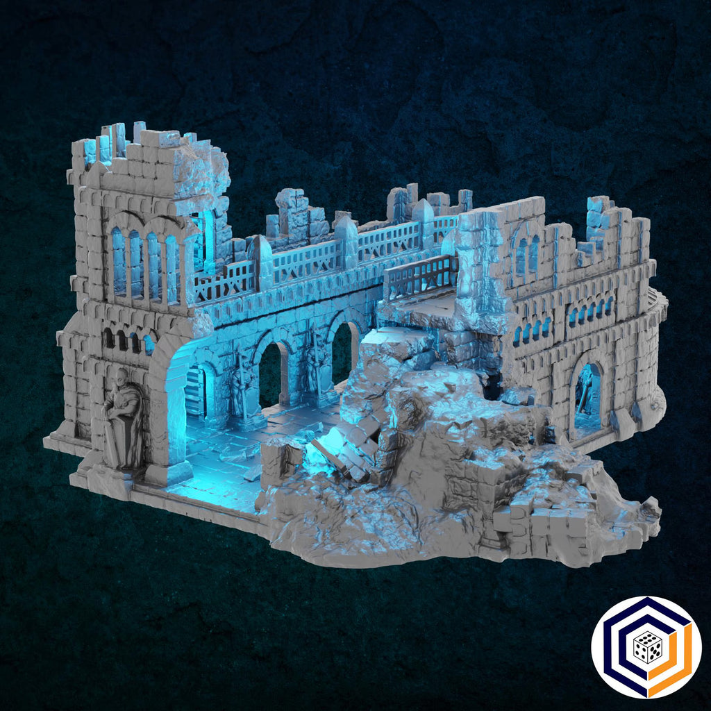 Hall of Kings Ruin Kingdom of Tor Ithilas Conquest Creations Mittelerde Tabletop Gelände