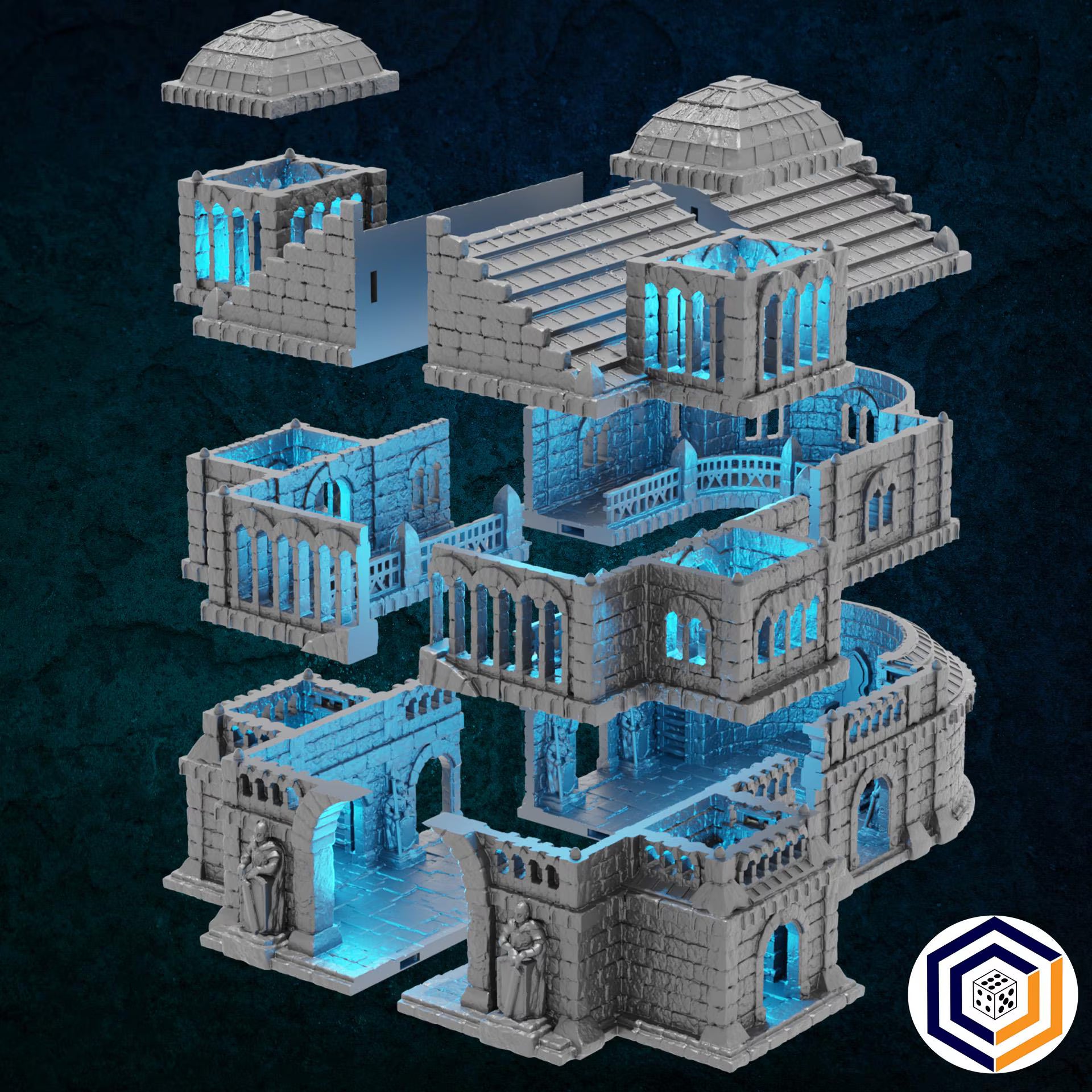 Hall of Kings Kingdom of Tor Ithilas Conquest Creations Mittelerde Tabletop Gelände MESBG DnD