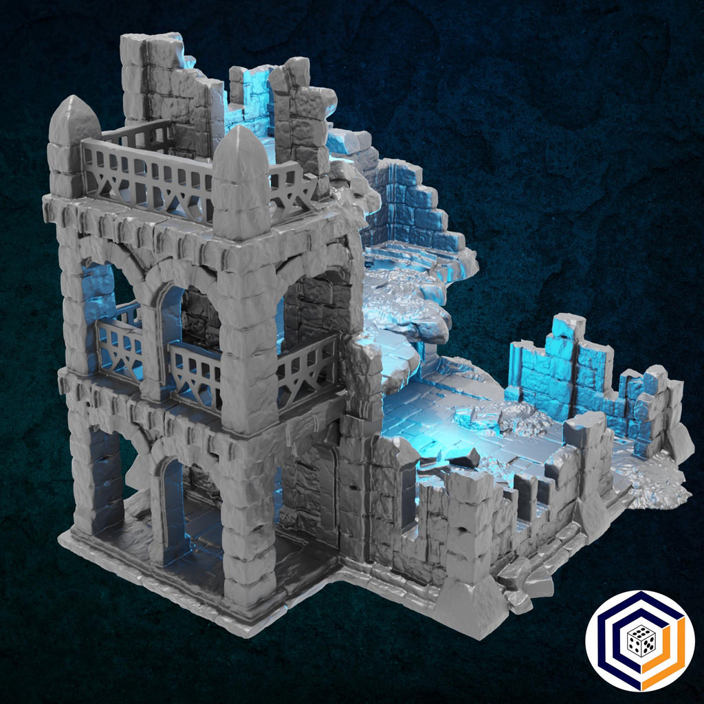 Manor House Ruin Kingdom of Tor Ithilas Conquest Creations Mittelerde Tabletop Gelände MESBG DnD