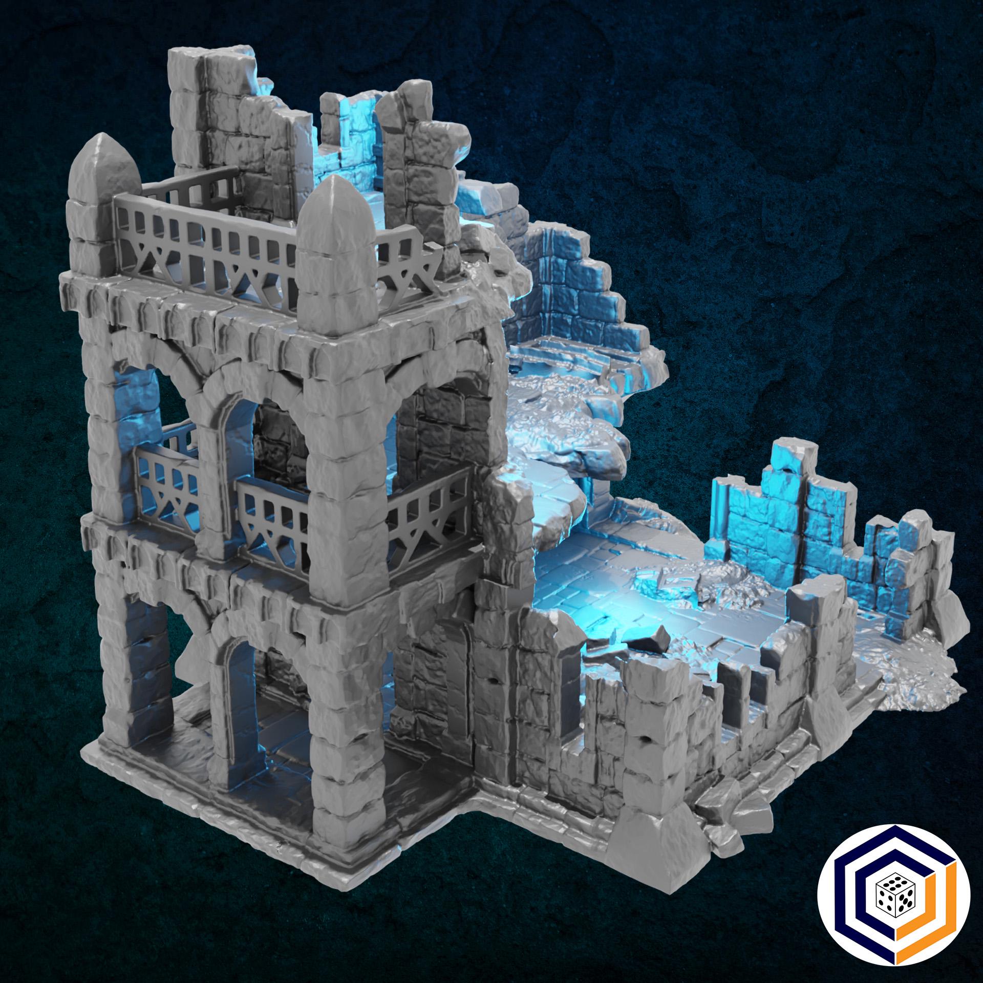 Manor House Ruin Kingdom of Tor Ithilas Conquest Creations Mittelerde Tabletop Gelände MESBG DnD