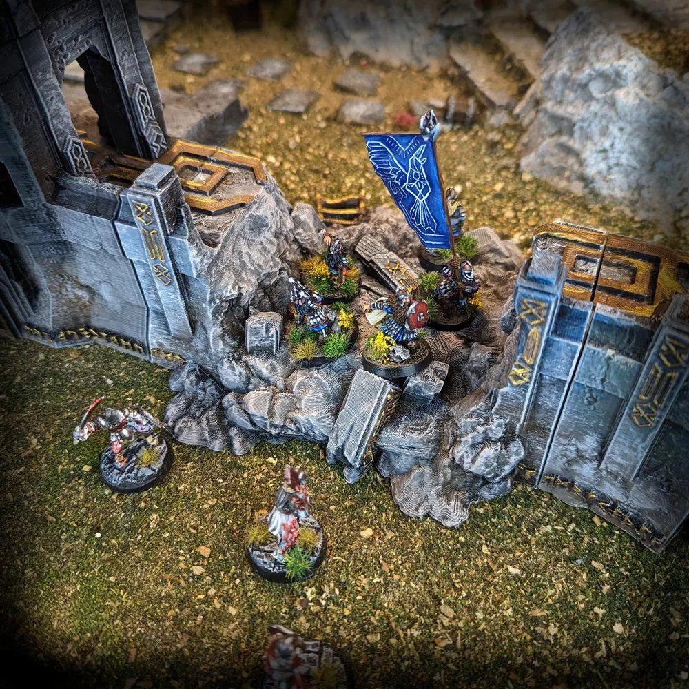 Kingdom of Durak Deep Modular Walls Conquest Creations Mittelerde Tabletop Gelände