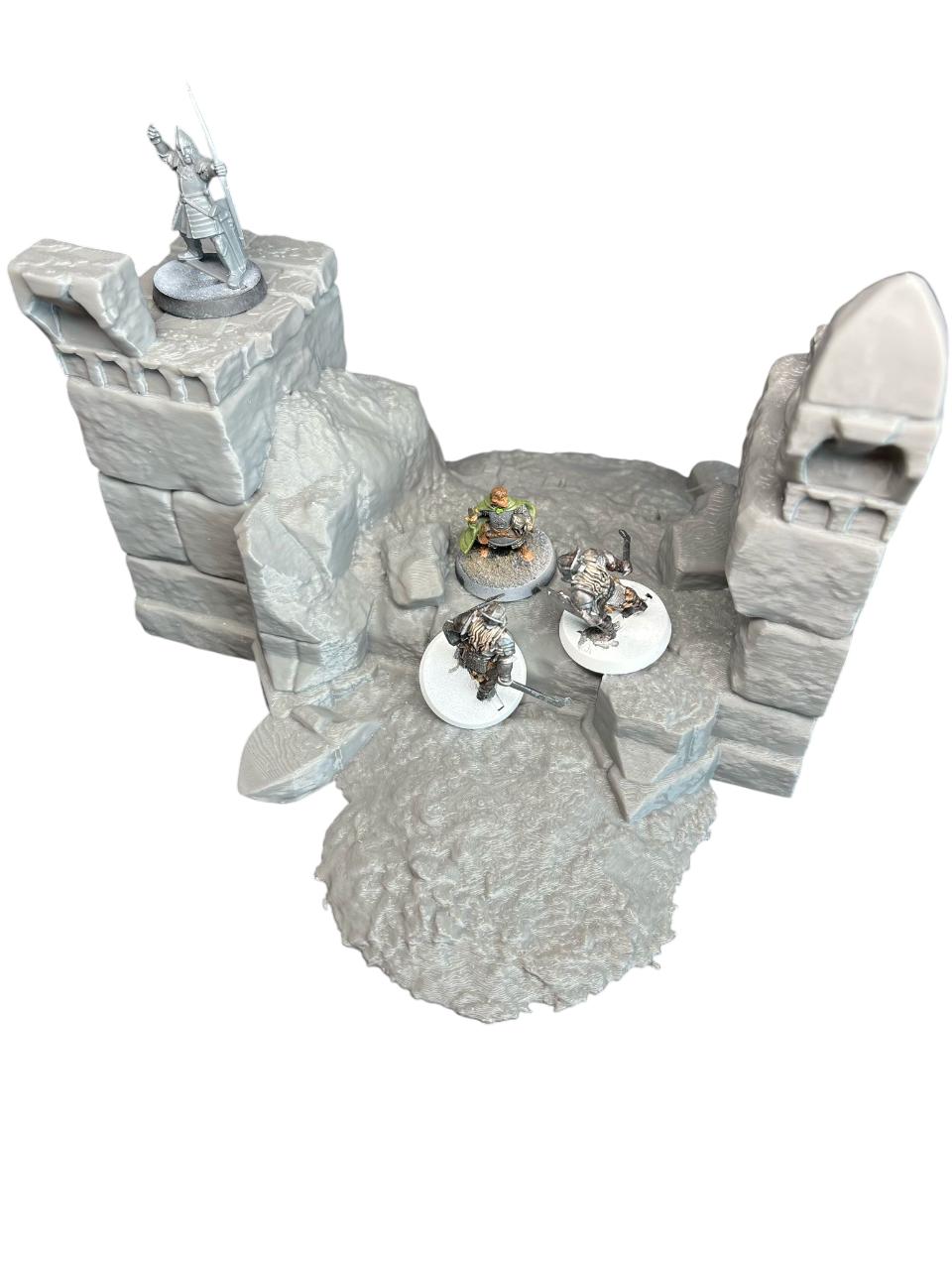 Walls & Gatehouse Kingdom of Tor Ithilas Conquest Creations Mittelerde Tabletop Gelände