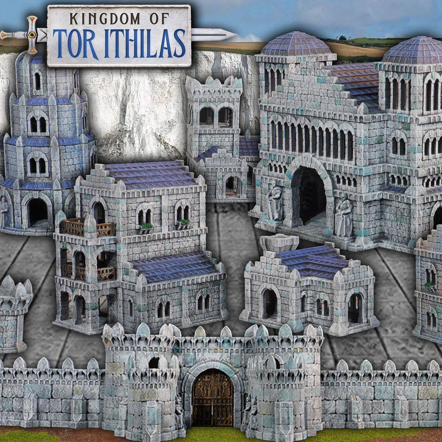 Kingdom of Tor Ithilas- Conquest Creations - Herr der Ringe - Tabletop Terrain Fantasy 28mm